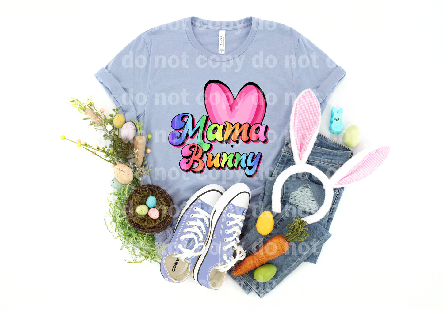 Mama Bunny Heart Dream Print or Sublimation Print