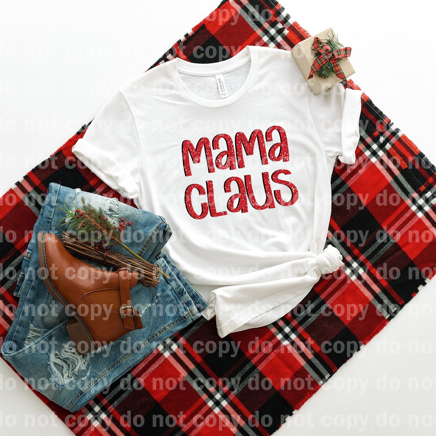 Mama Claus Typography Dream Print or Sublimation Print