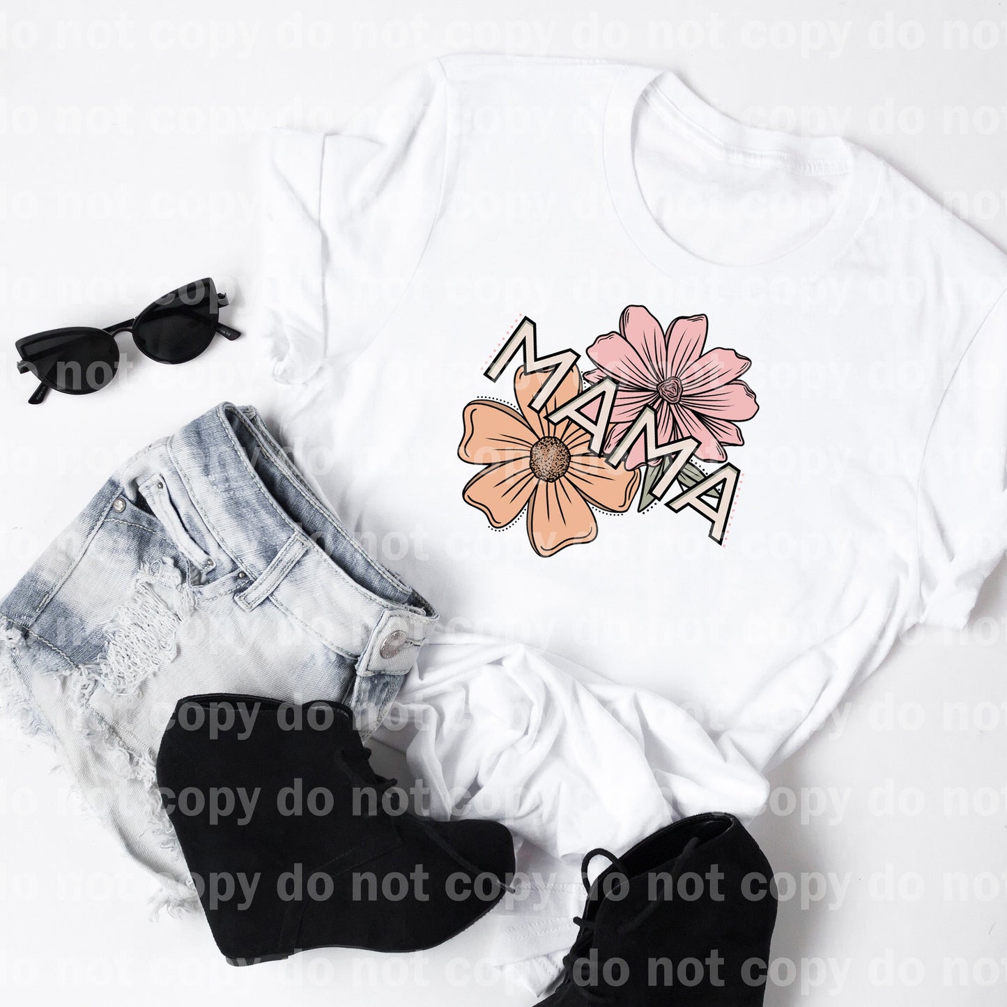 Mama Floral Neutral Dream Print or Sublimation Print