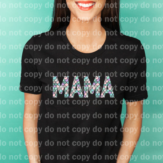 Mama Fish Scale Typography Dream Print or Sublimation Print