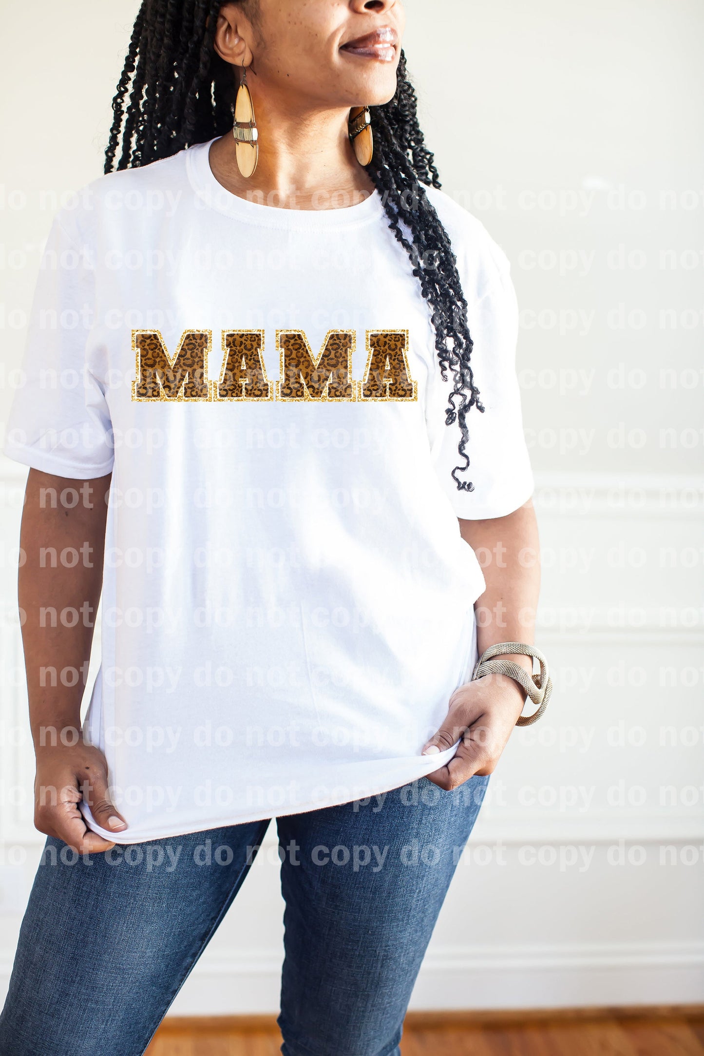 Mama Leopard Print Typography Dream Print or Sublimation Print