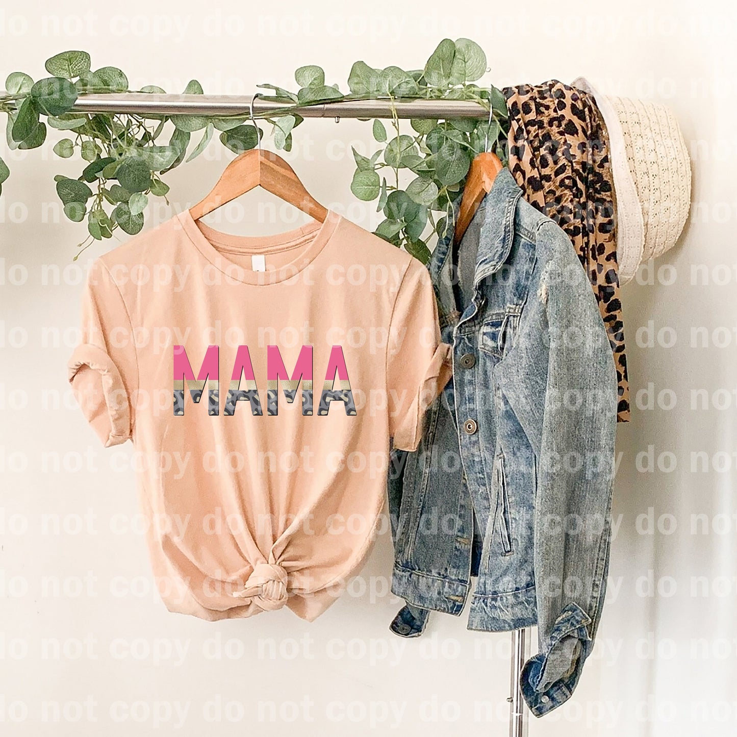 Mama pink and leopard Dream Print or Sublimation Print