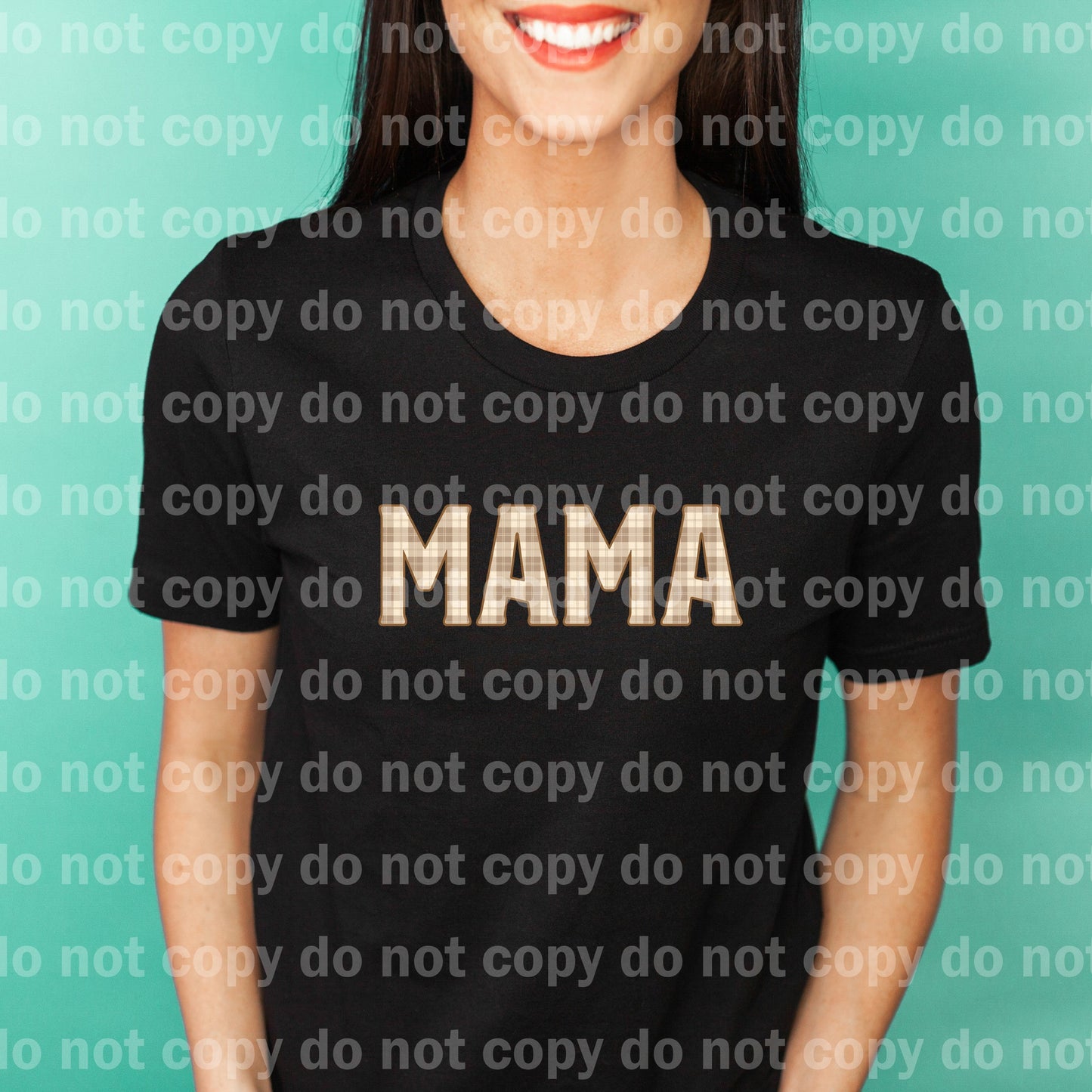 Mama Plaid Typography Dream Print or Sublimation Print