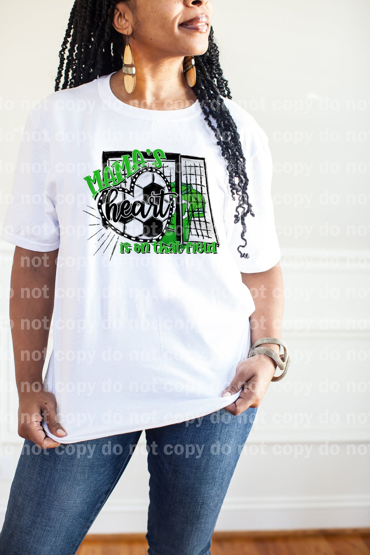 Mama's Heart Is On That Field Green Dream Print or Sublimation Print