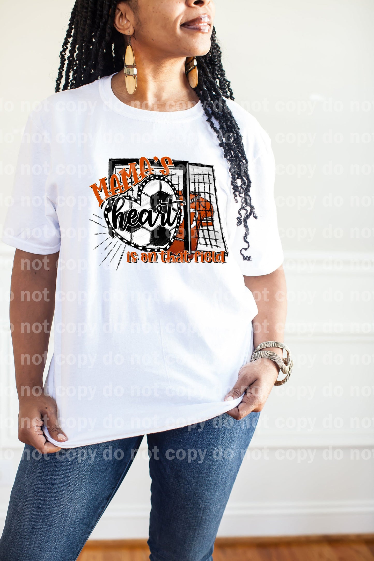 Mama's Heart Is On That Field Orange Dream Print or Sublimation Print