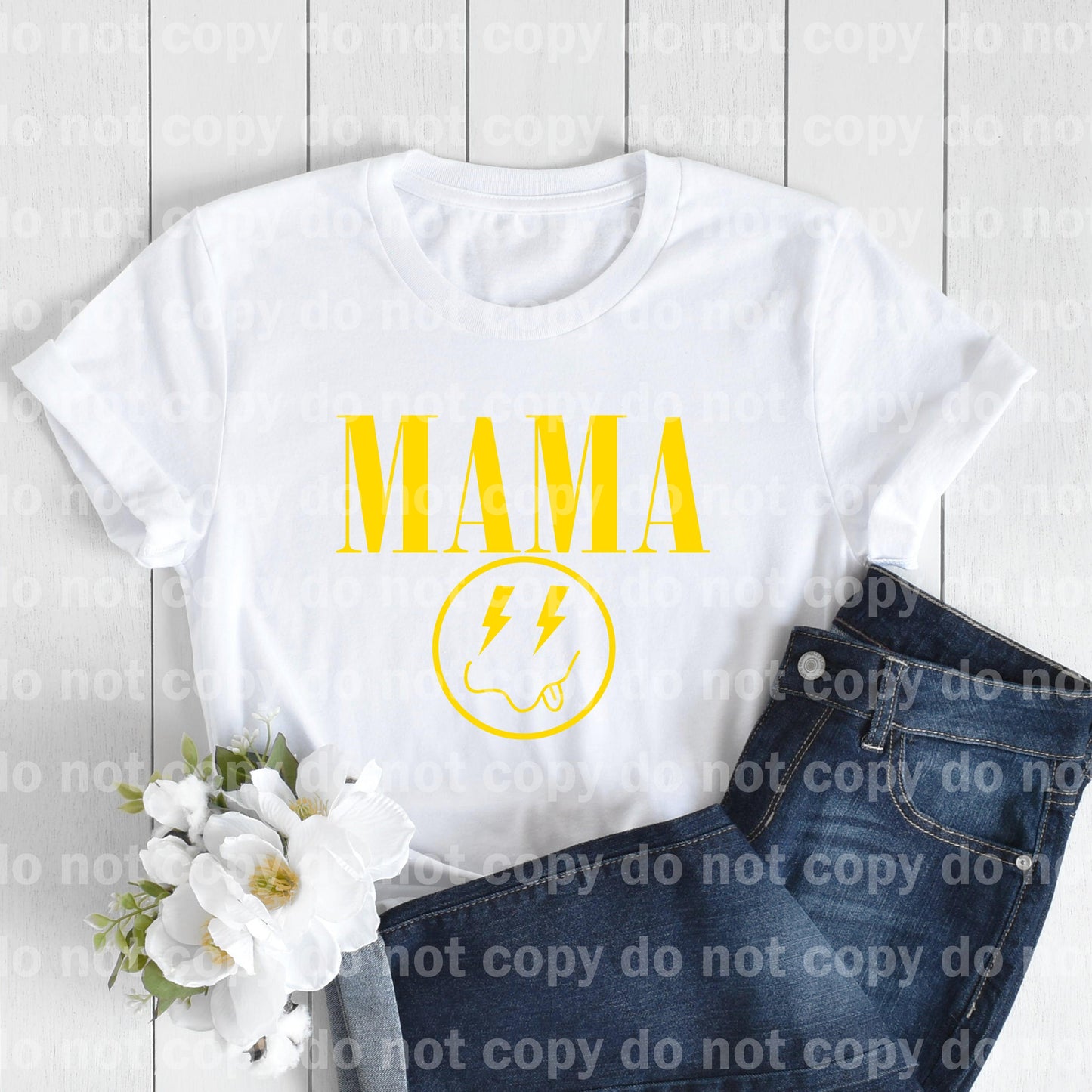 Mama Smile Yellow Dream Print or Sublimation Print