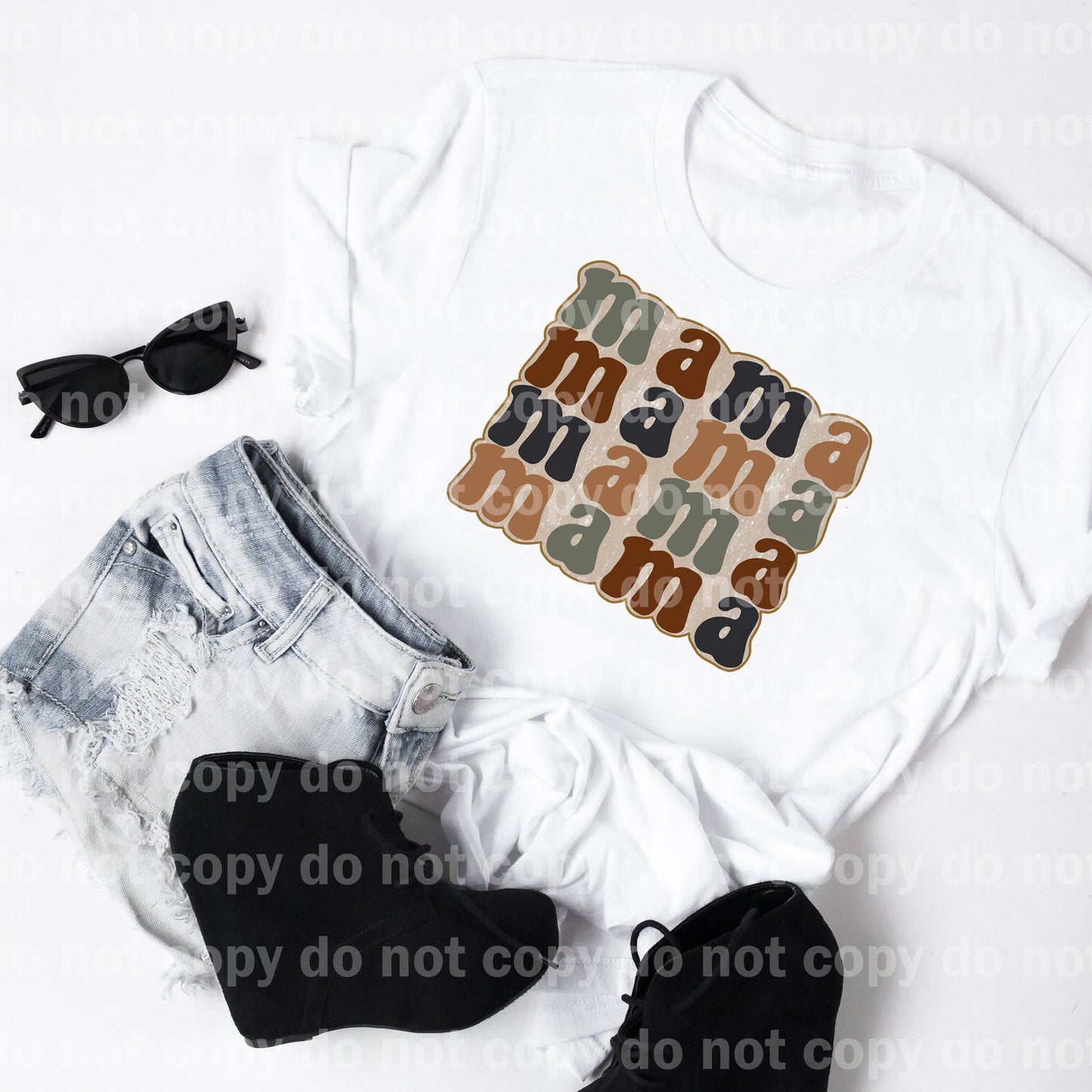 Mama Stacked Words Dream Print or Sublimation Print