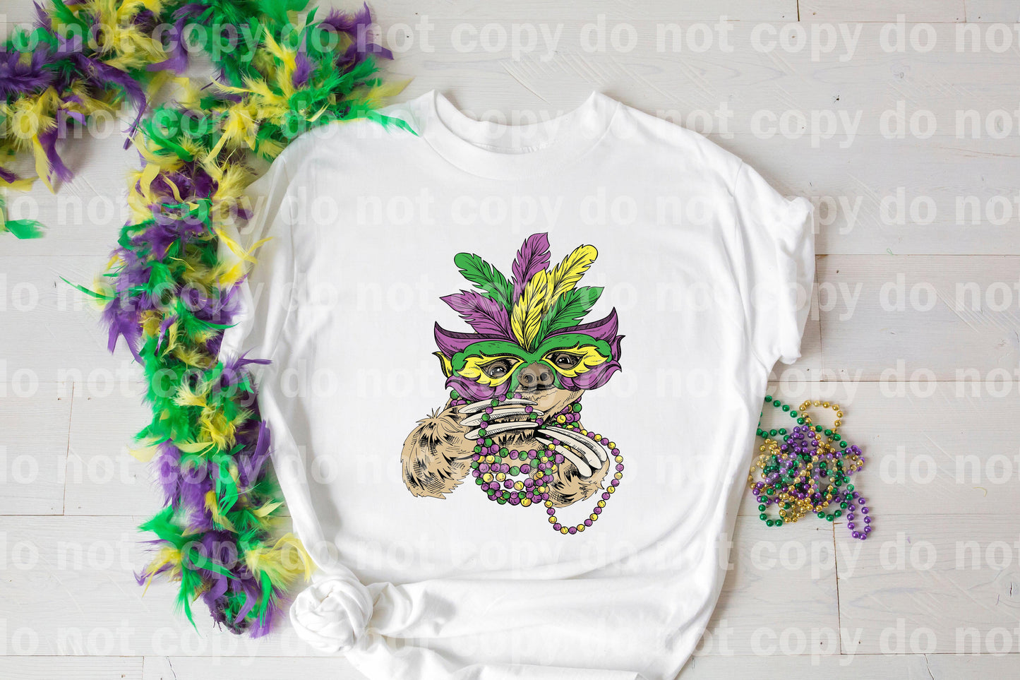 Mardi Gras Sloth Dream Print or Sublimation Print