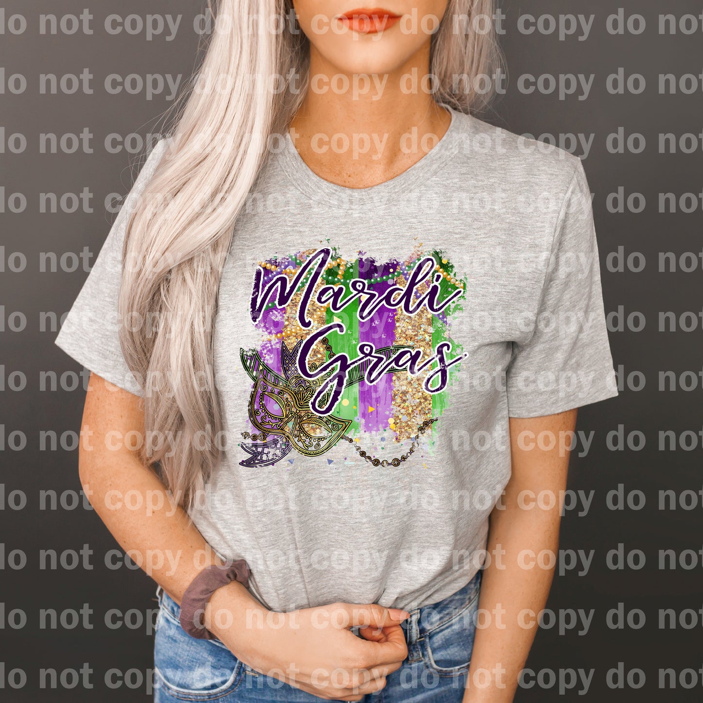 Mardi Gras Brush Stroke Dream Print or Sublimation Print