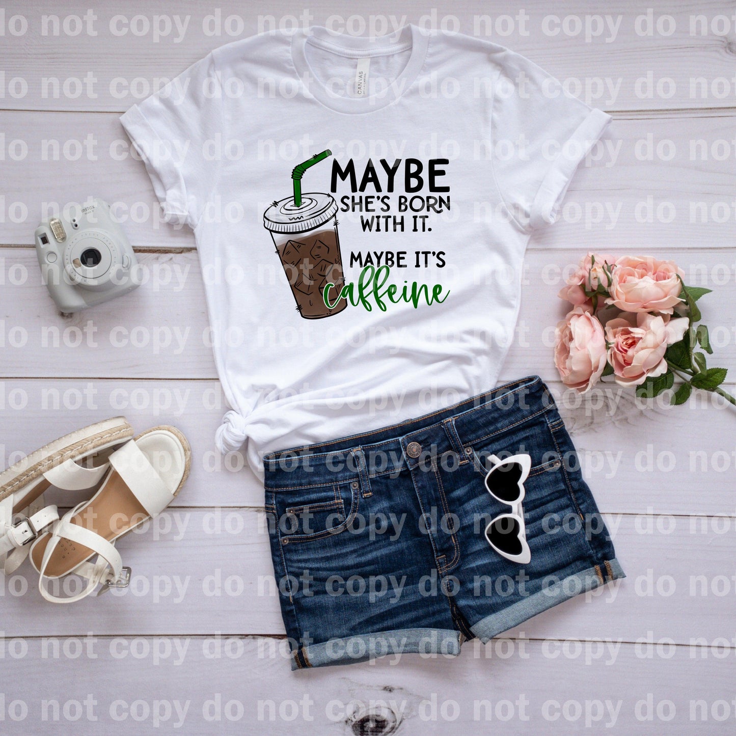 Maybe She's Born With It. Maybe it's Caffeine Dream Print or Sublimation Print