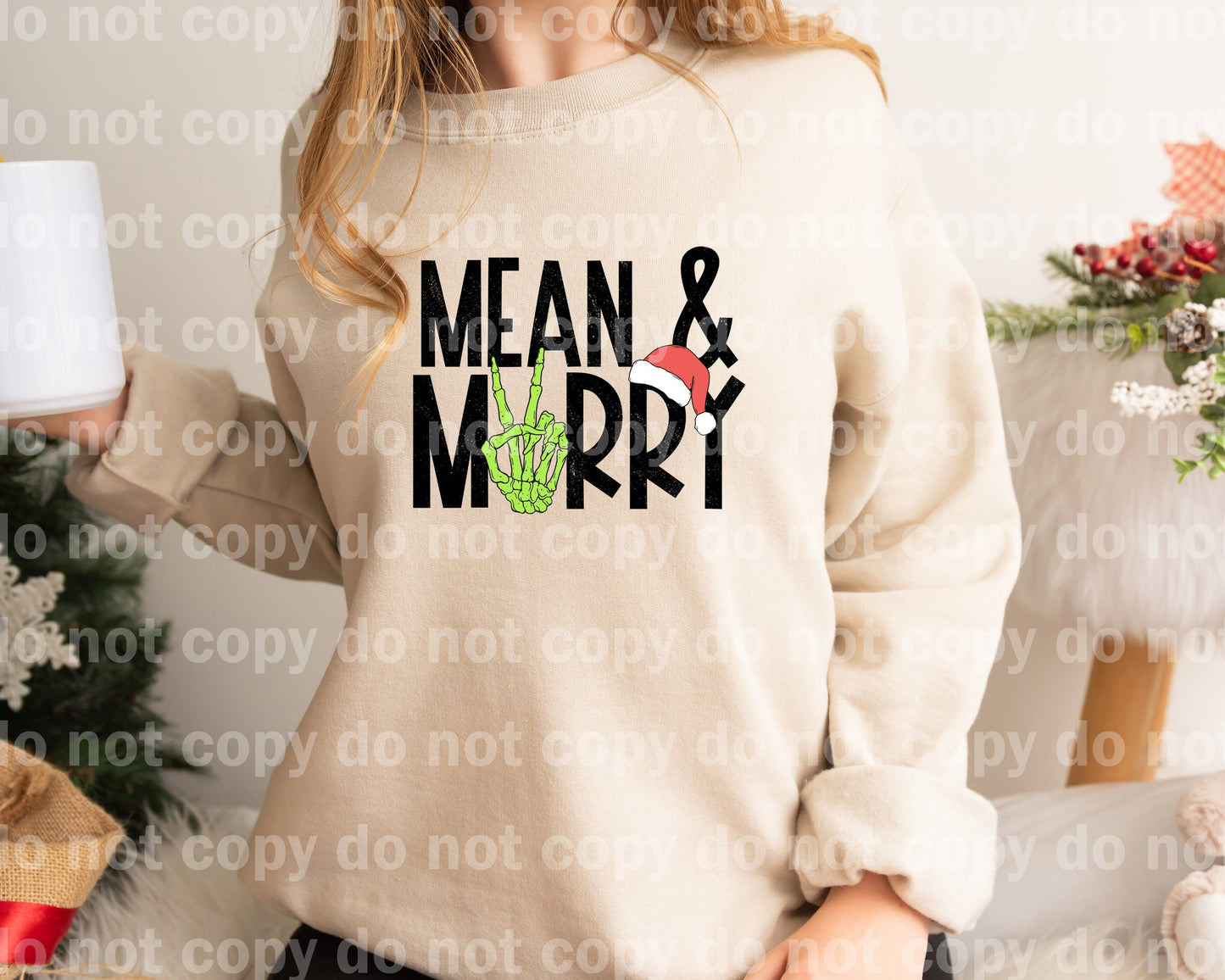 Mean And Merry Distressed Dream Print or Sublimation Print