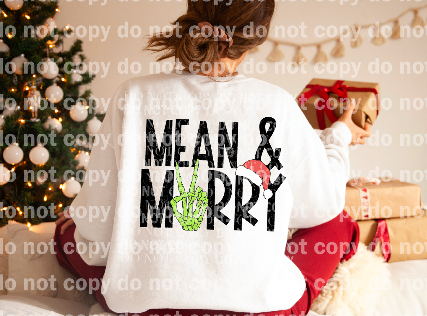 Mean And Merry Distressed Dream Print or Sublimation Print