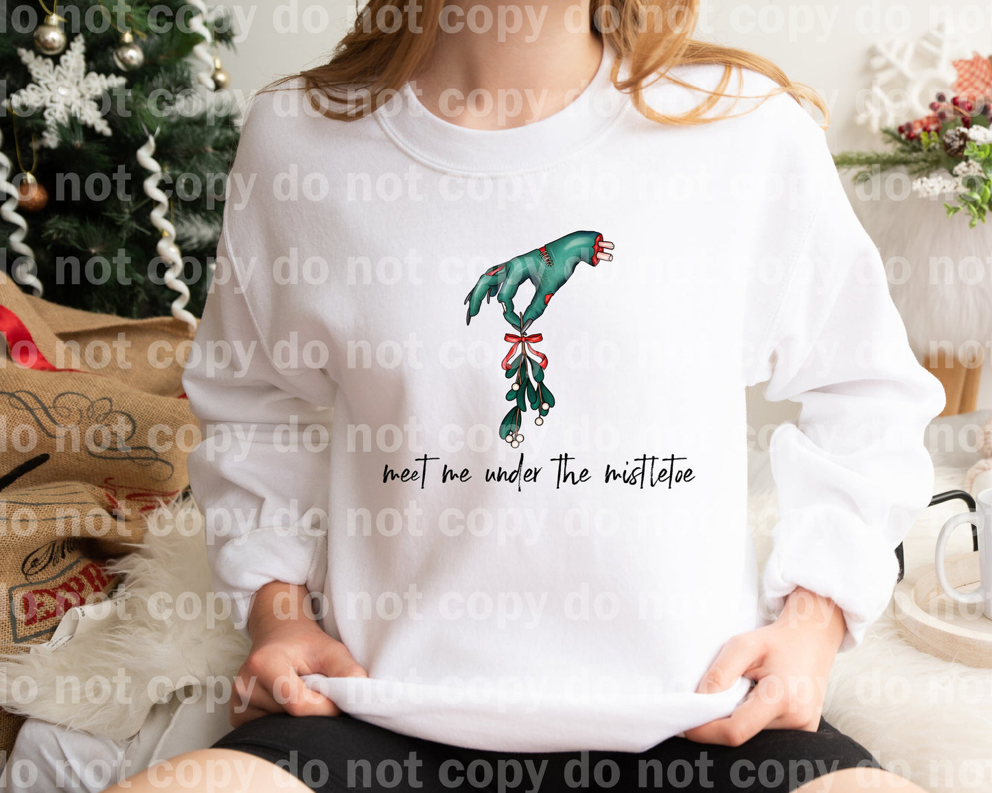 Meet Me Under The Mistletoe Dream Print or Sublimation Print