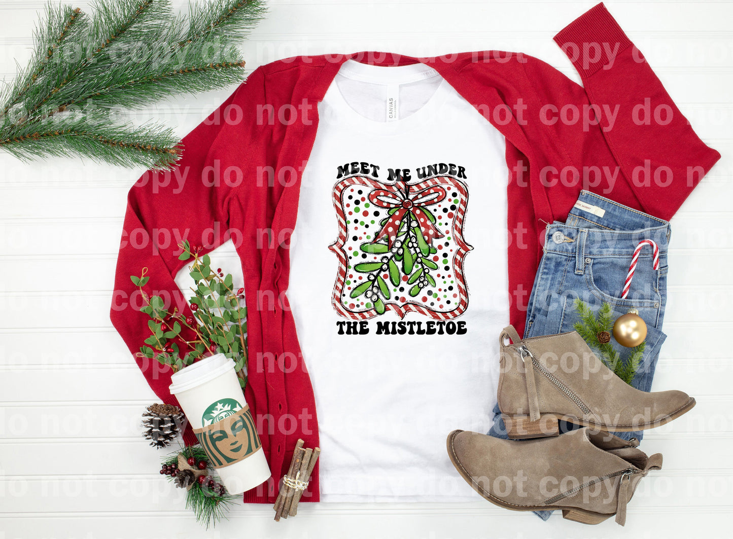 Meet Me Under The Mistletoe Dream Print or Sublimation Print