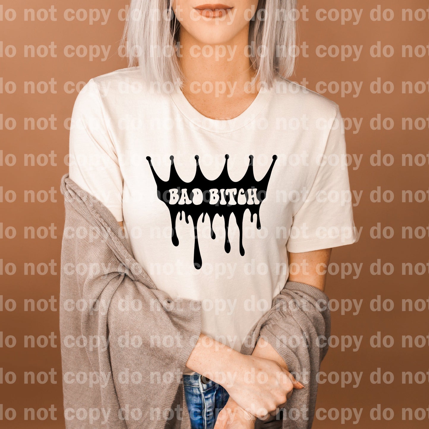 Bad Bitch Melting Crown Full Color/One Color Dream Print or Sublimation Print