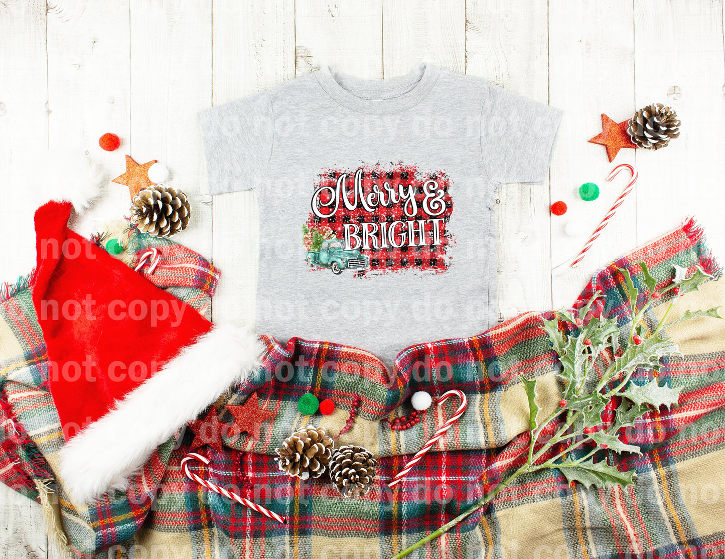 Merry And Bright Truck Dream Print or Sublimation Print