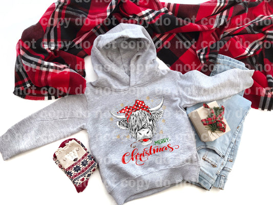 Merry Christmas Cow Polka Dream Print or Sublimation Print