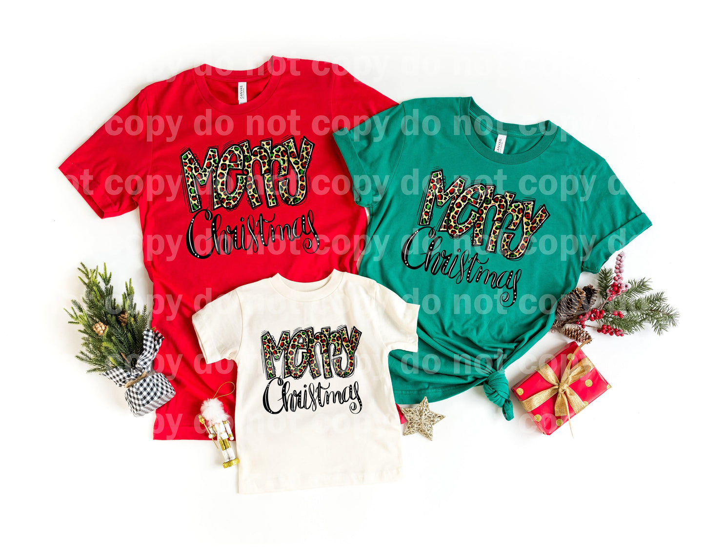 Merry Christmas Leopard Dream Print or Sublimation Print