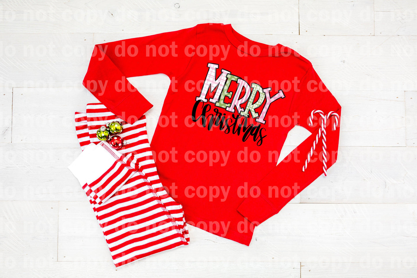 Merry Christmas Pink And Green Dream Print or Sublimation Print