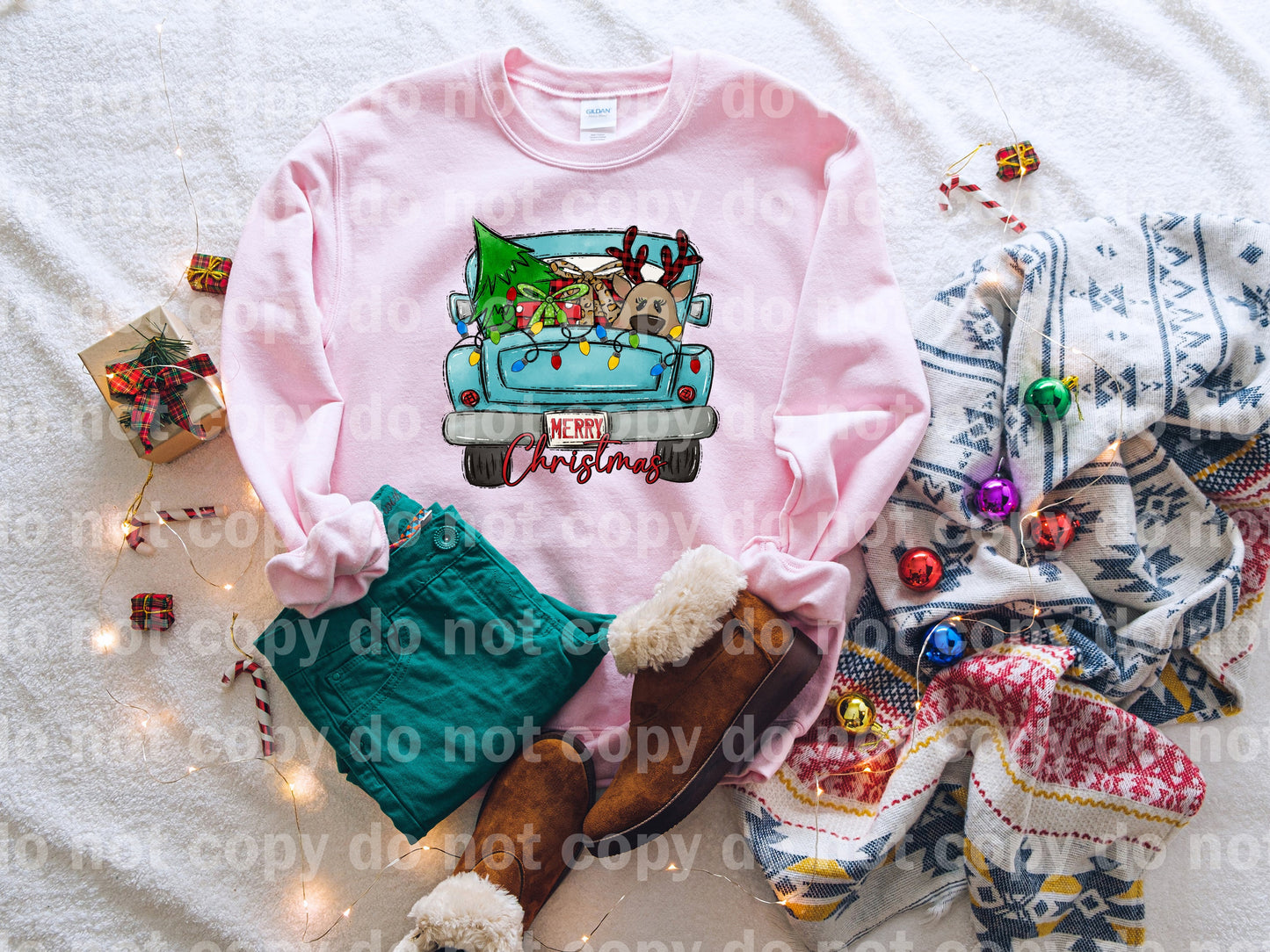 Merry Christmas Truck Dream Print or Sublimation Print