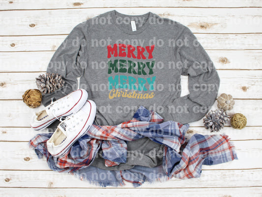 Merry Merry Merry Christmas Vintage Dream Print or Sublimation Print