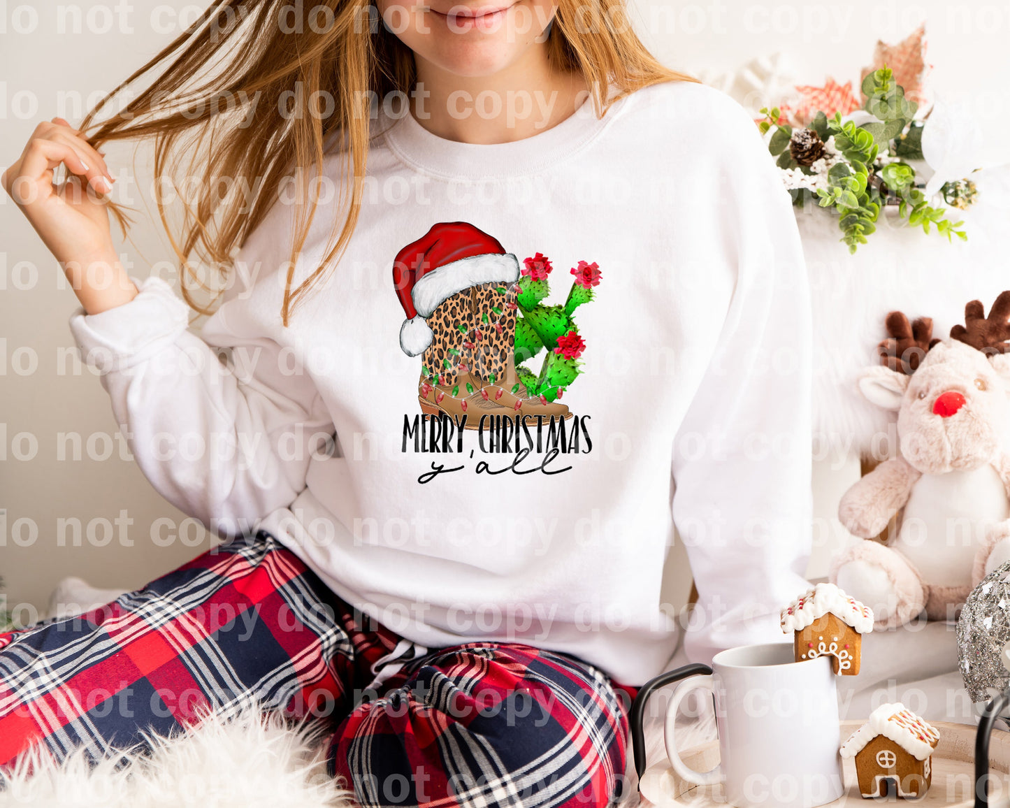 Merry Christmas Y'all Dream Print or Sublimation Print