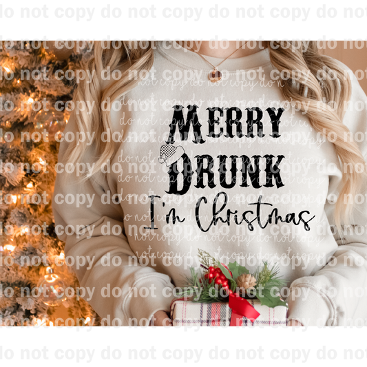 Merry Drunk I'm Christmas Dream Print or Sublimation Print