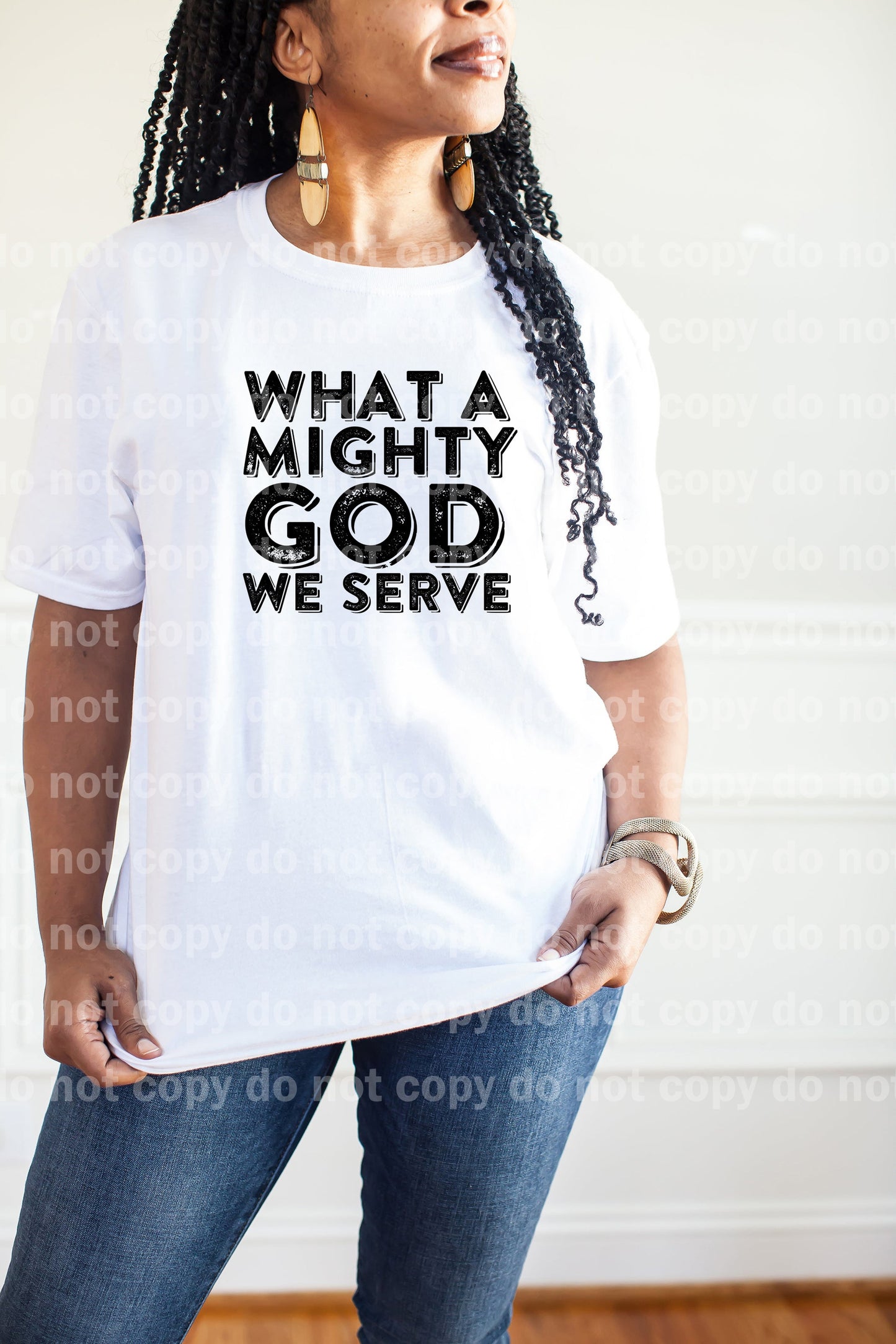 What A Mighty God We Serve Distressed Dream Print or Sublimation Print