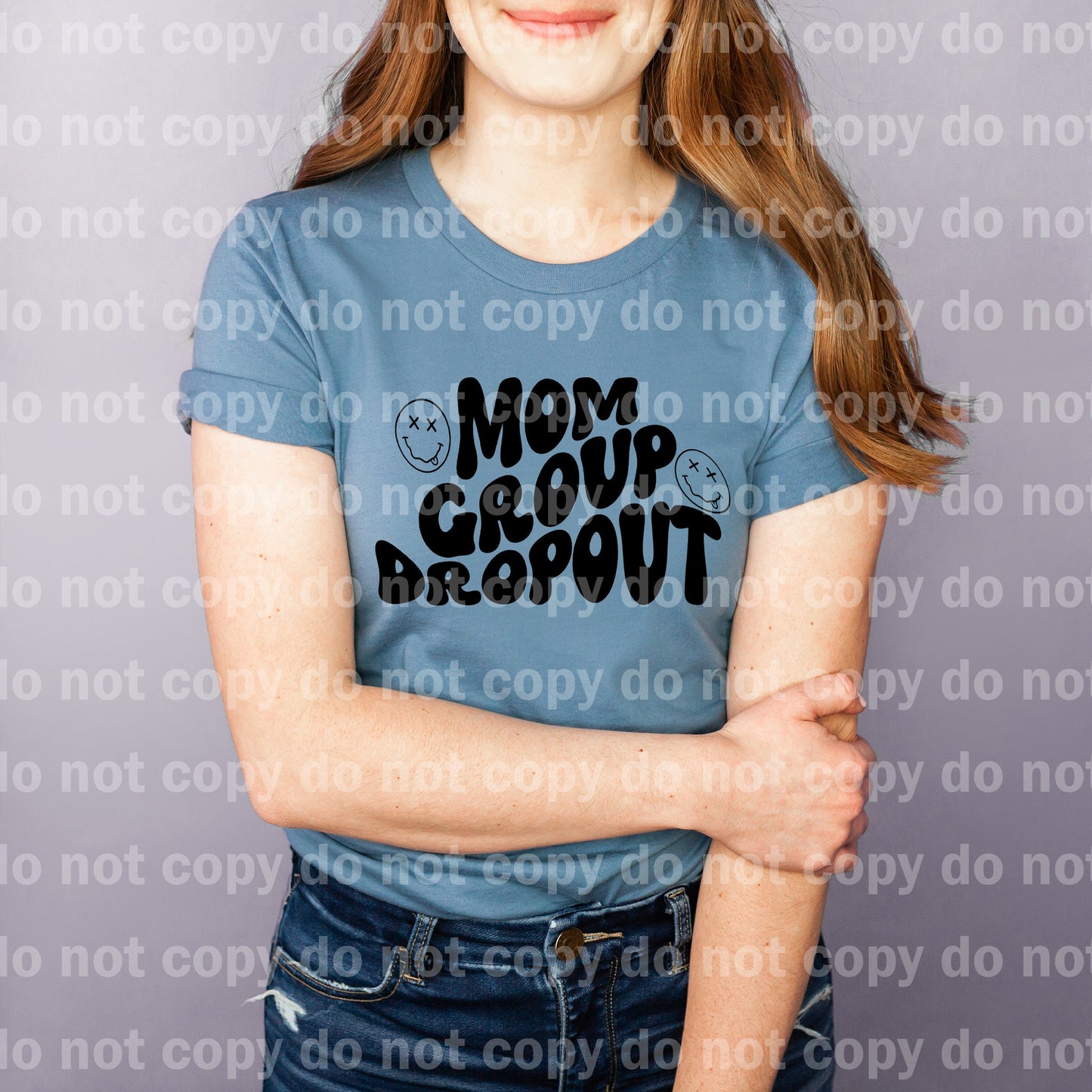 Mom Group Drop Out Black/Pink Dream Print or Sublimation Print
