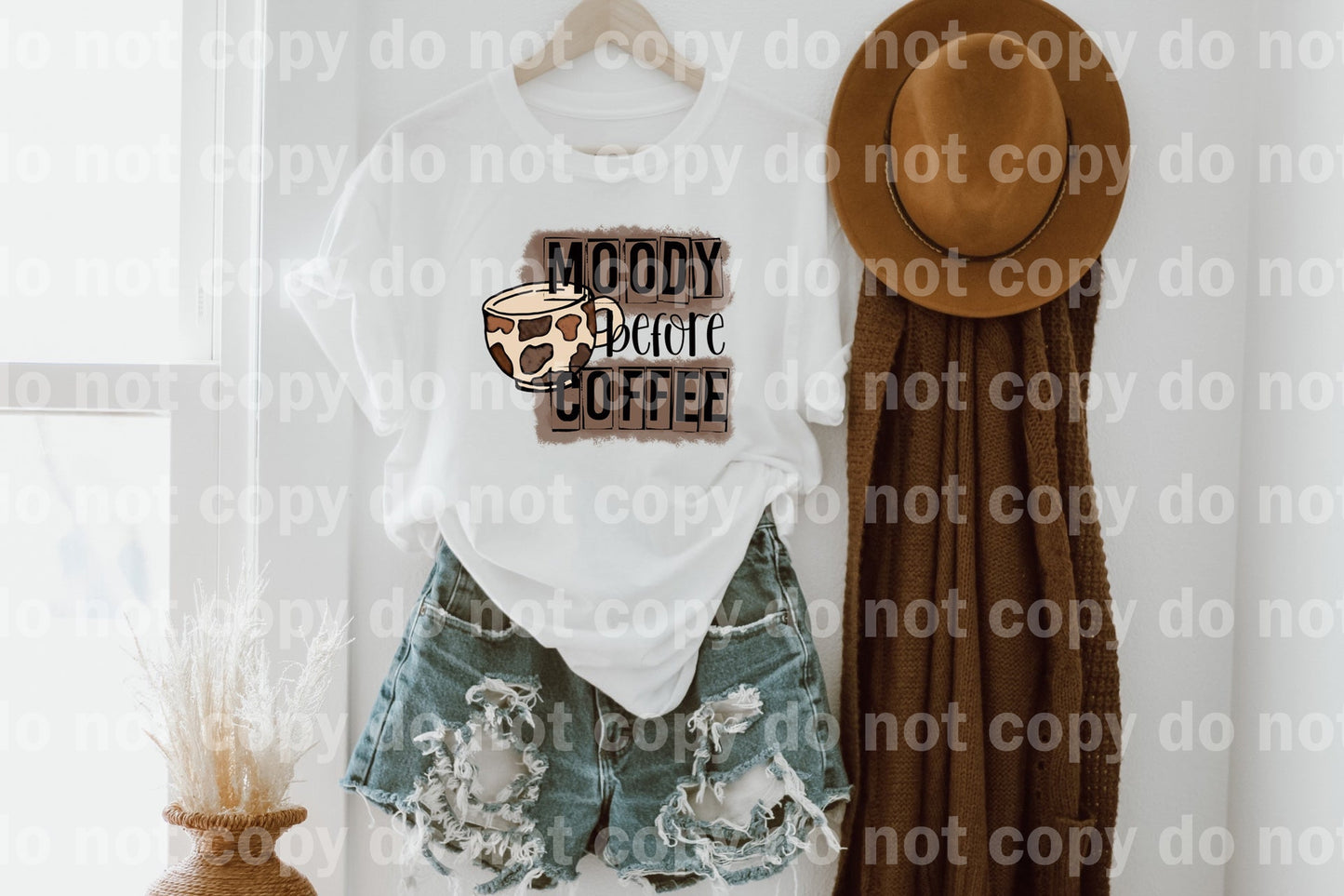 Moody Before Coffee Full Color/One Color Dream Print or Sublimation Print
