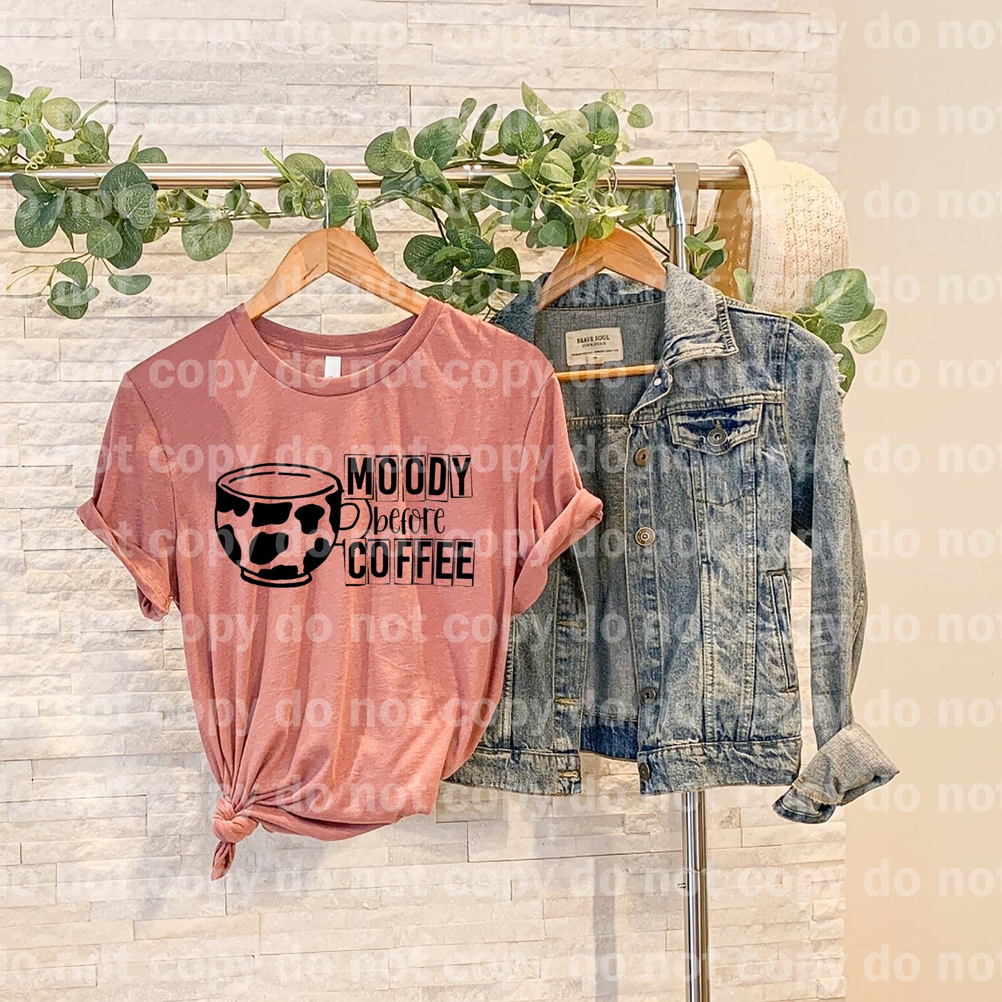 Moody Before Coffee Full Color/One Color Dream Print or Sublimation Print