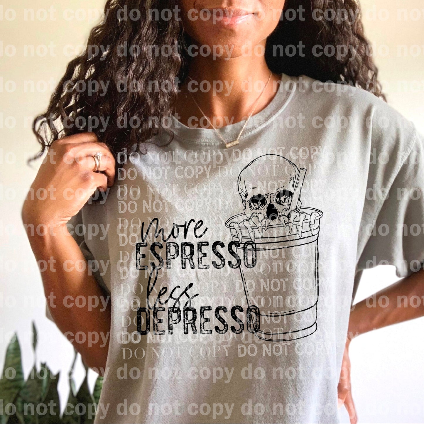 More Espresso Less Depresso Full Color/One Color Dream Print or Sublimation Print
