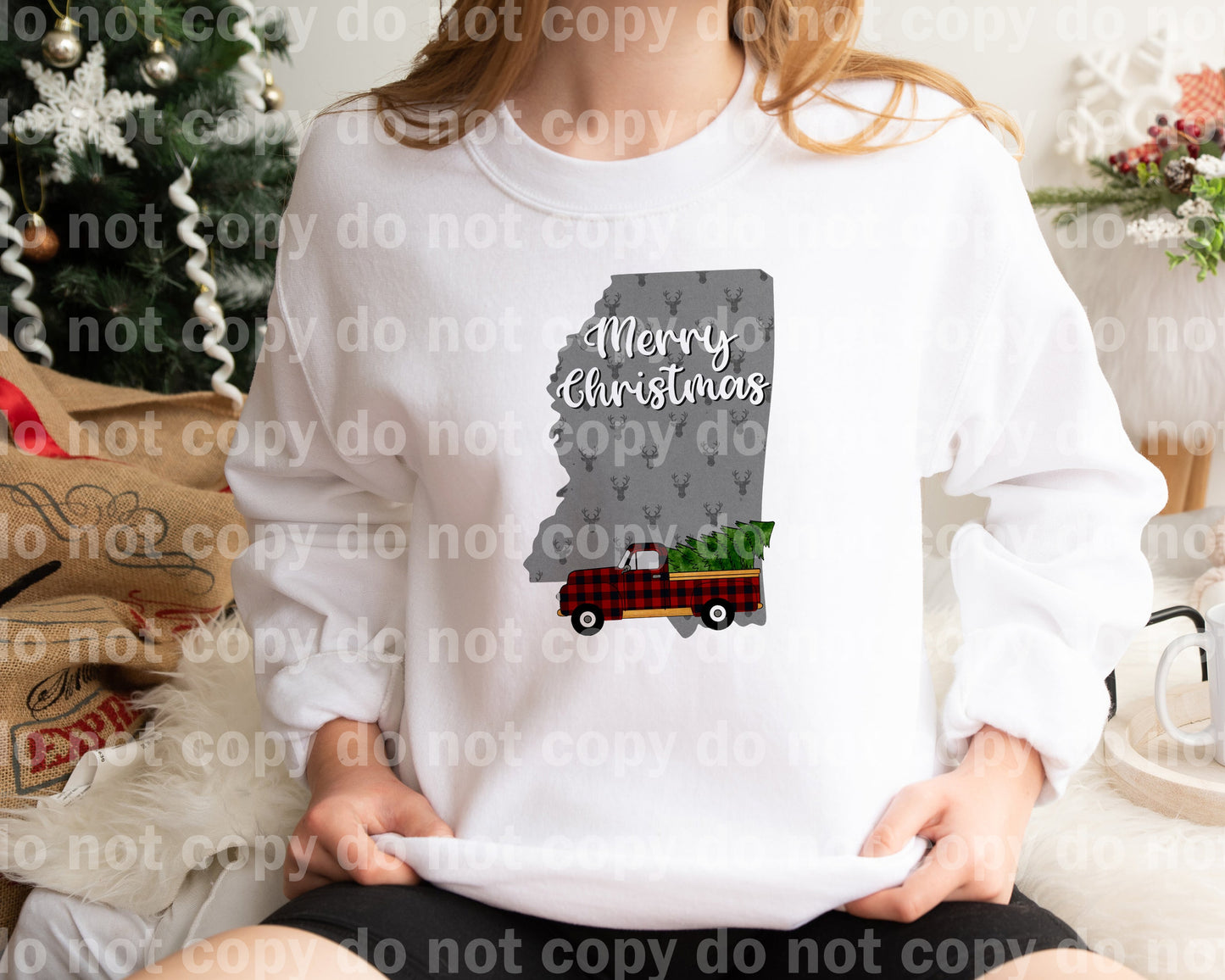 Merry Christmas Truck Dream Print or Sublimation Print