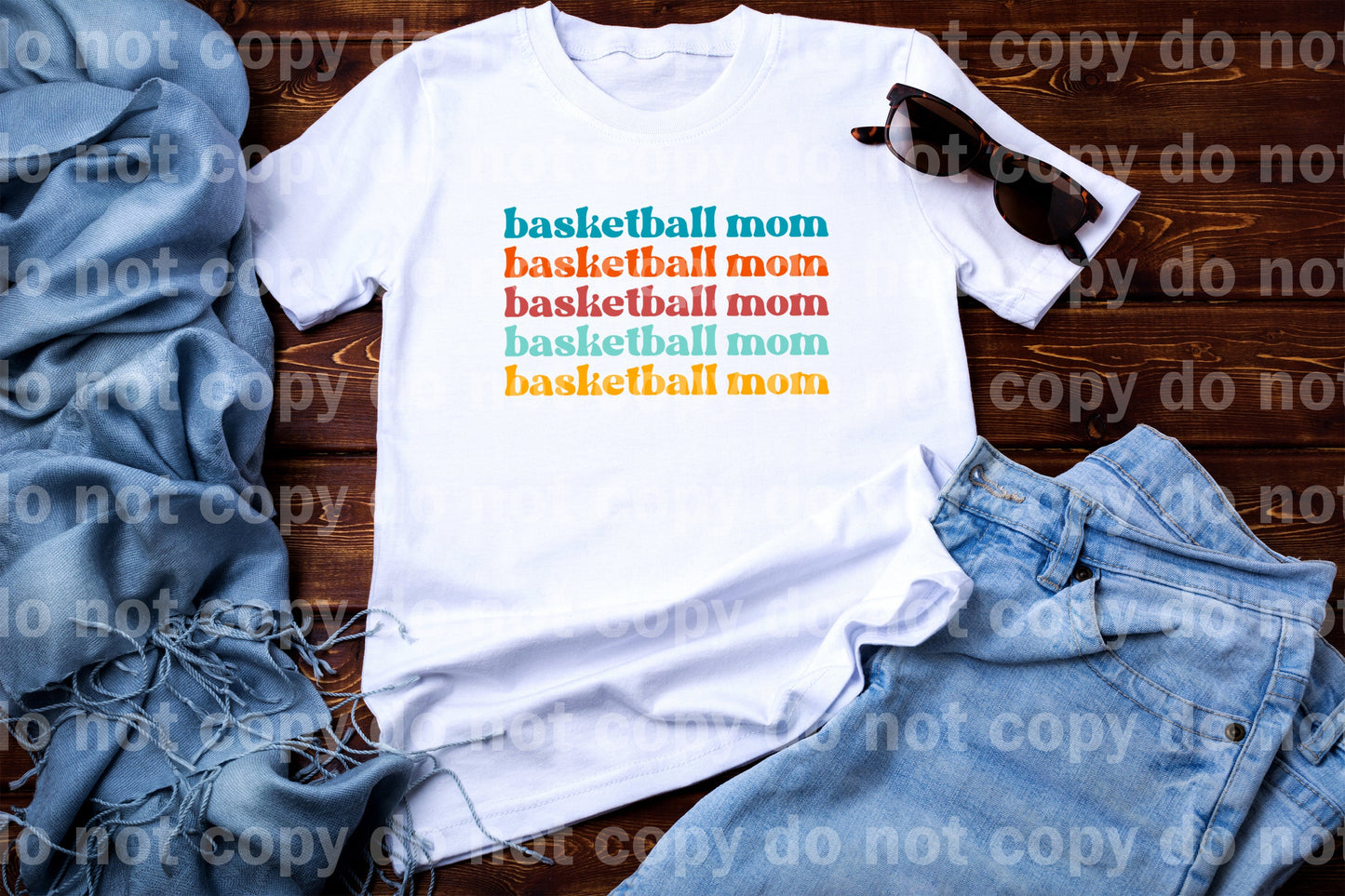 Multicolor Basketball Mom Dream Print or Sublimation Print