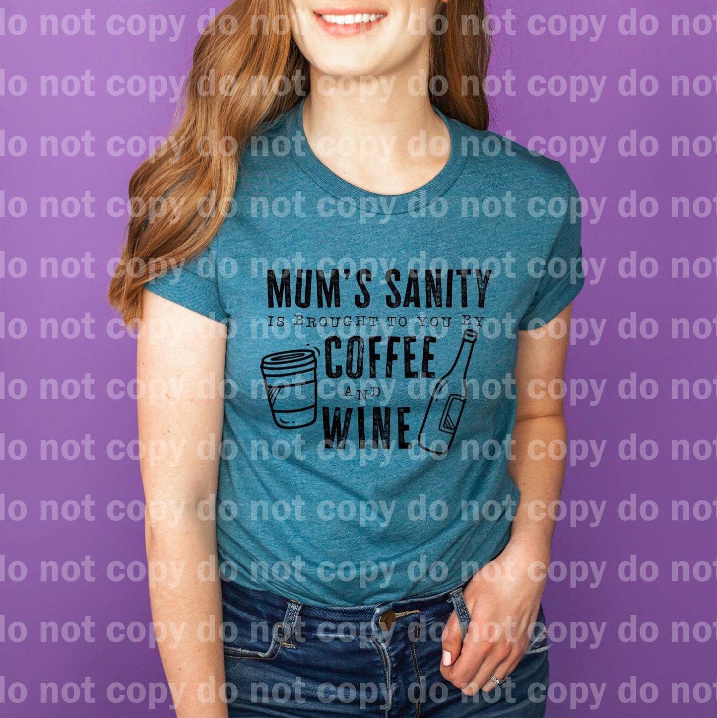 Mum's Sanity Is Brought To You By Coffee And Wine Dream Print or Sublimation Print