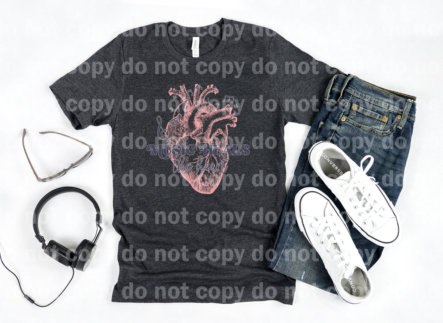 Music Heals The Heart Dream Print or Sublimation Print