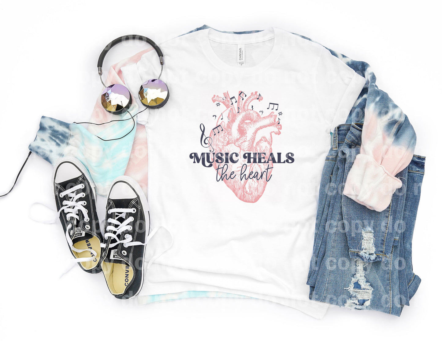 Music Heals The Heart Dream Print or Sublimation Print