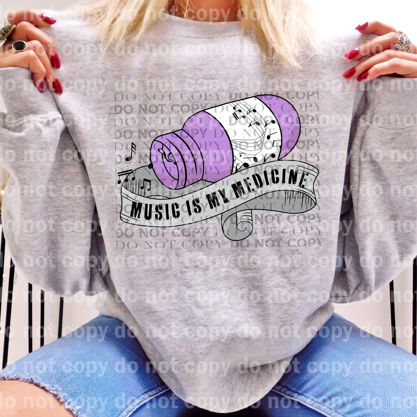 Music Is My Medicine Mauve/Purple Dream Print or Sublimation Print