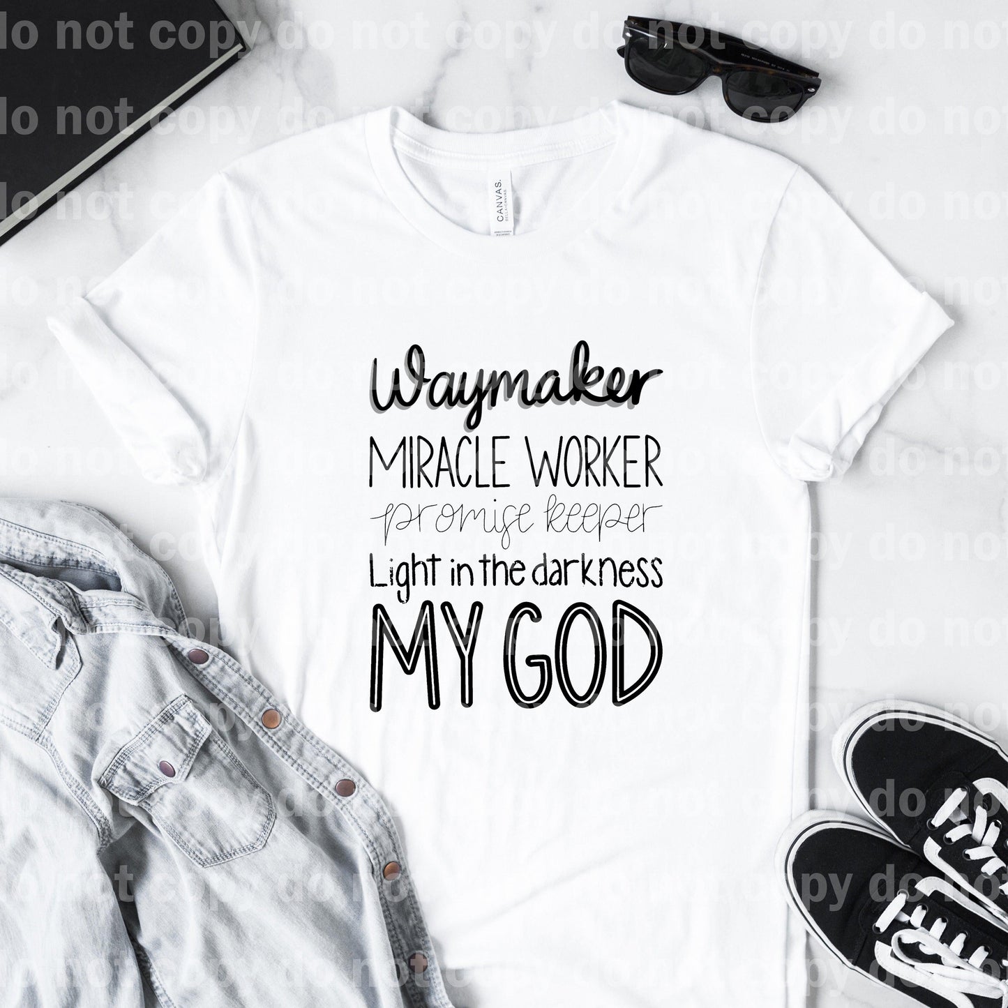 Way Maker Miracle Worker Promise Keeper Light In The Darkness My God Dream Print or Sublimation Print