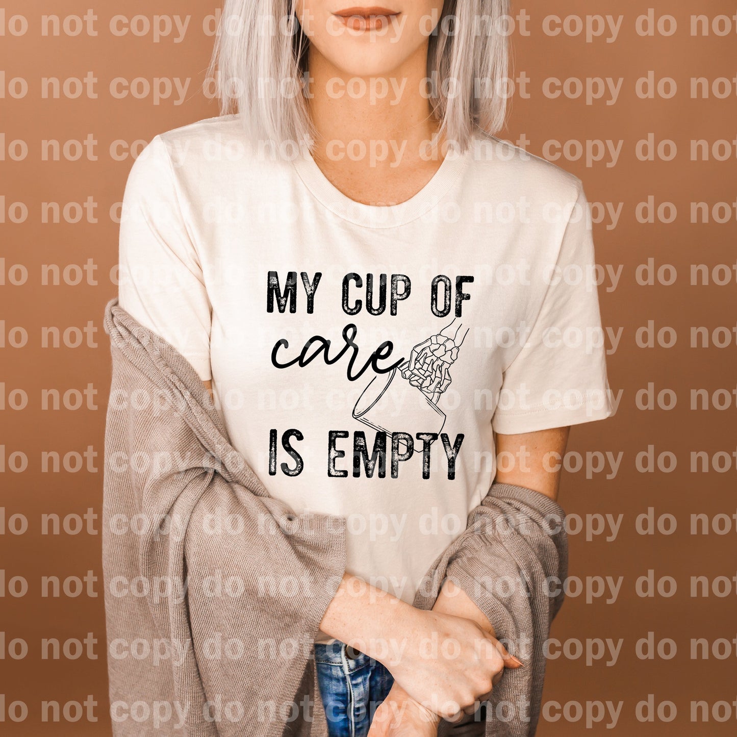 My Cup Of Care Is Empty Dream Print or Sublimation Print