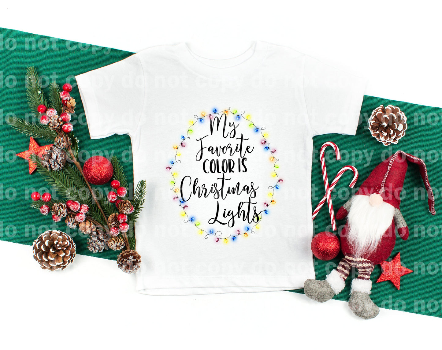 My Favorite Color Is Christmas Lights Dream Print or Sublimation Print