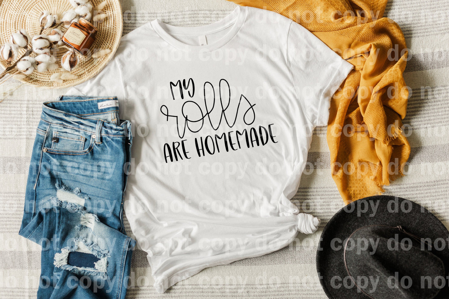 My Rolls Are Homemade Typography Black/White Dream Print or Sublimation Print