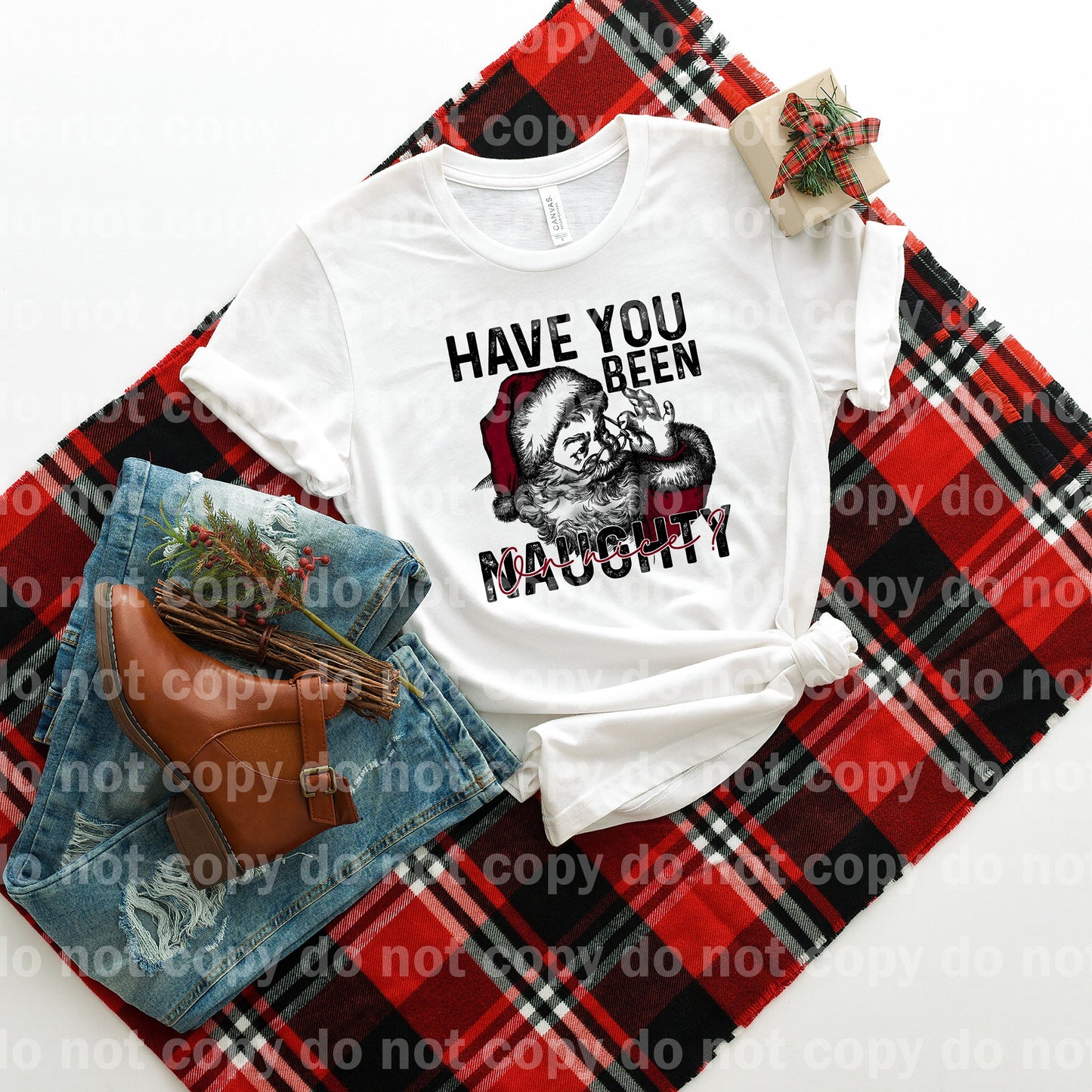 Have You Been Naughty Or Nice Full Color/One Color Dream Print or Sublimation Print
