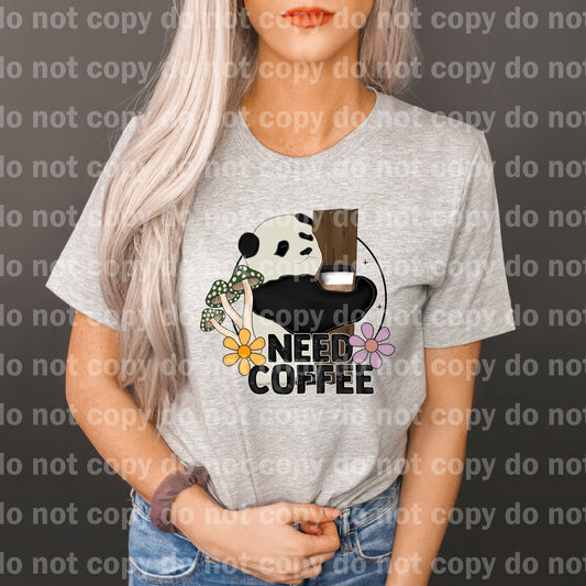Need Coffee Panda Dream Print or Sublimation Print
