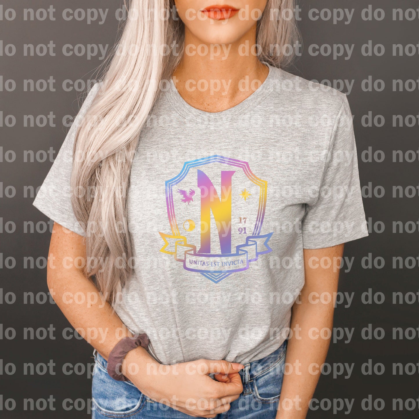 Nevermore Logo Rainbow Color Dream Impresión o Impresión por Sublimación