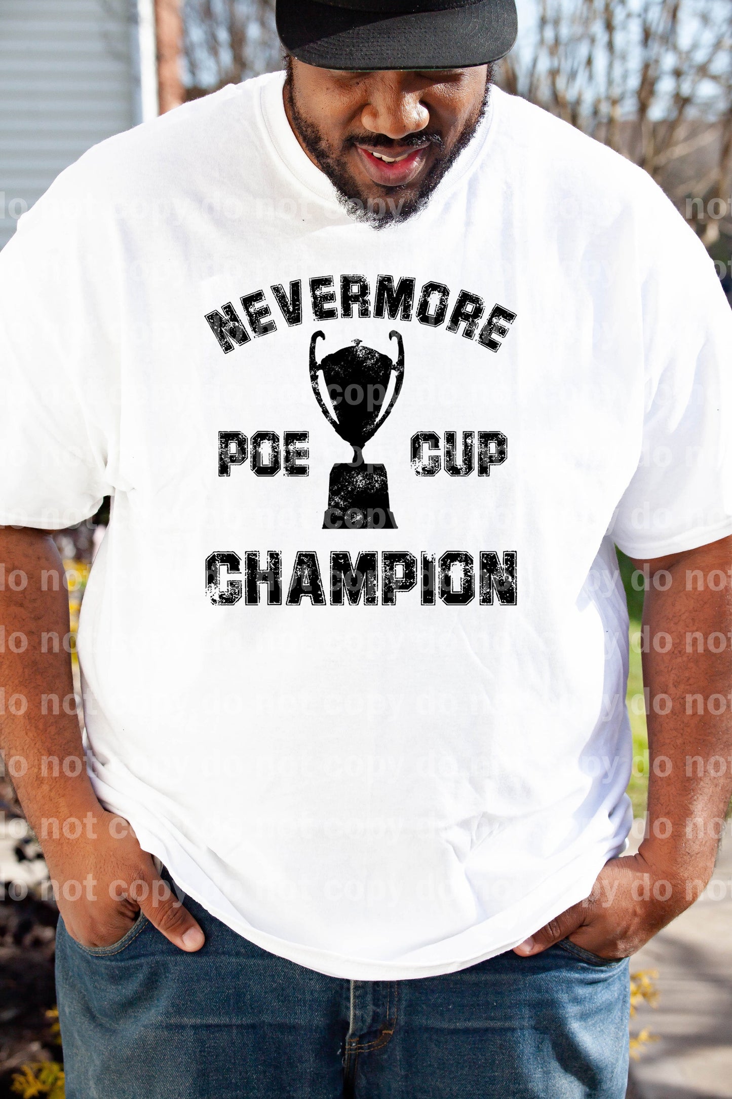 Nevermore Poe Cup Champion Distressed Dream Print or Sublimation Print