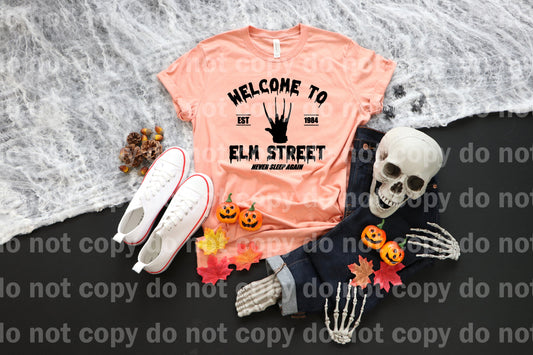 Welcome To Elm St. Never Sleep Again Black/White Dream Print or Sublimation Print