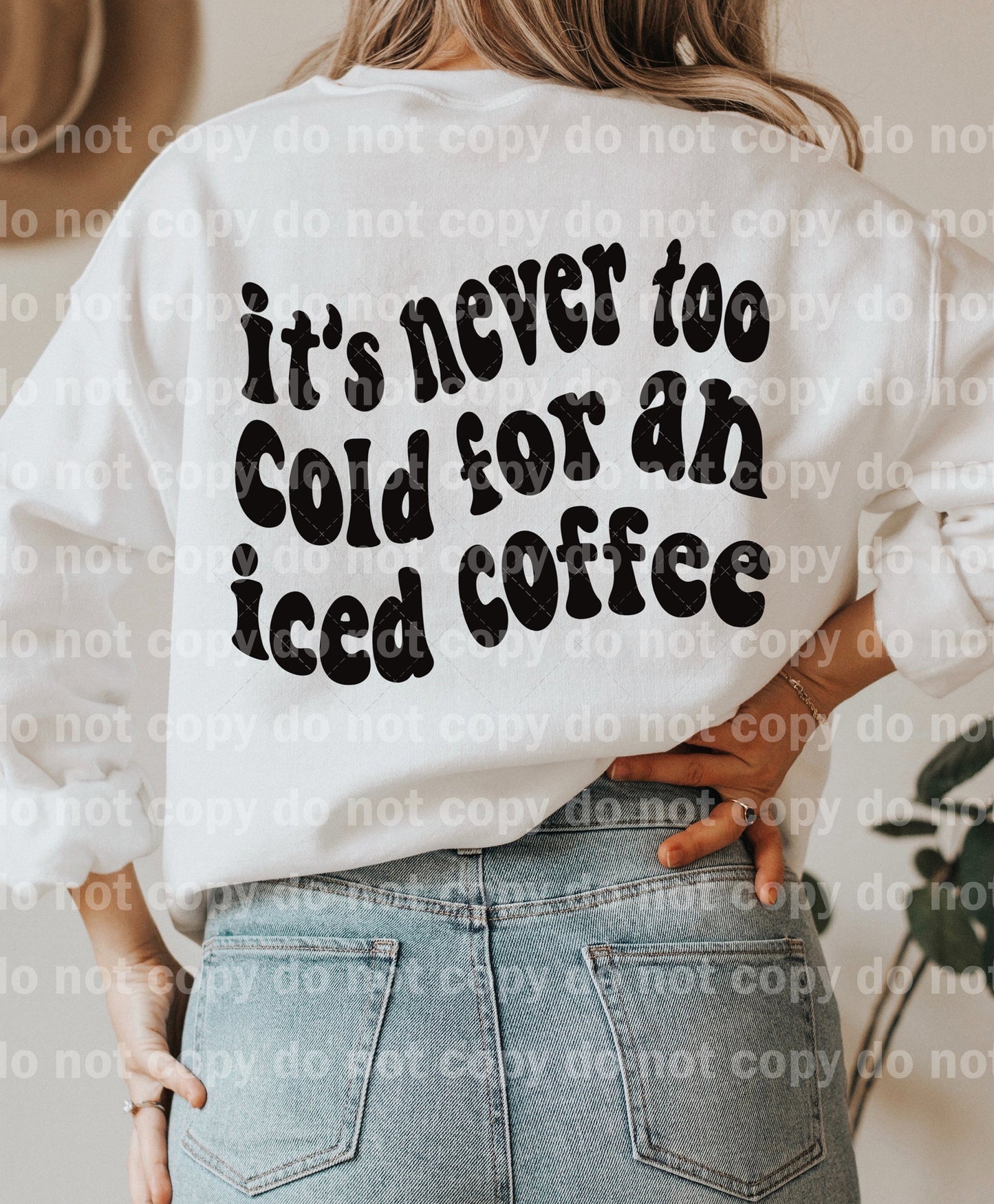 Nunca hace demasiado frío para una impresión de ensueño de café helado o una impresión por sublimación