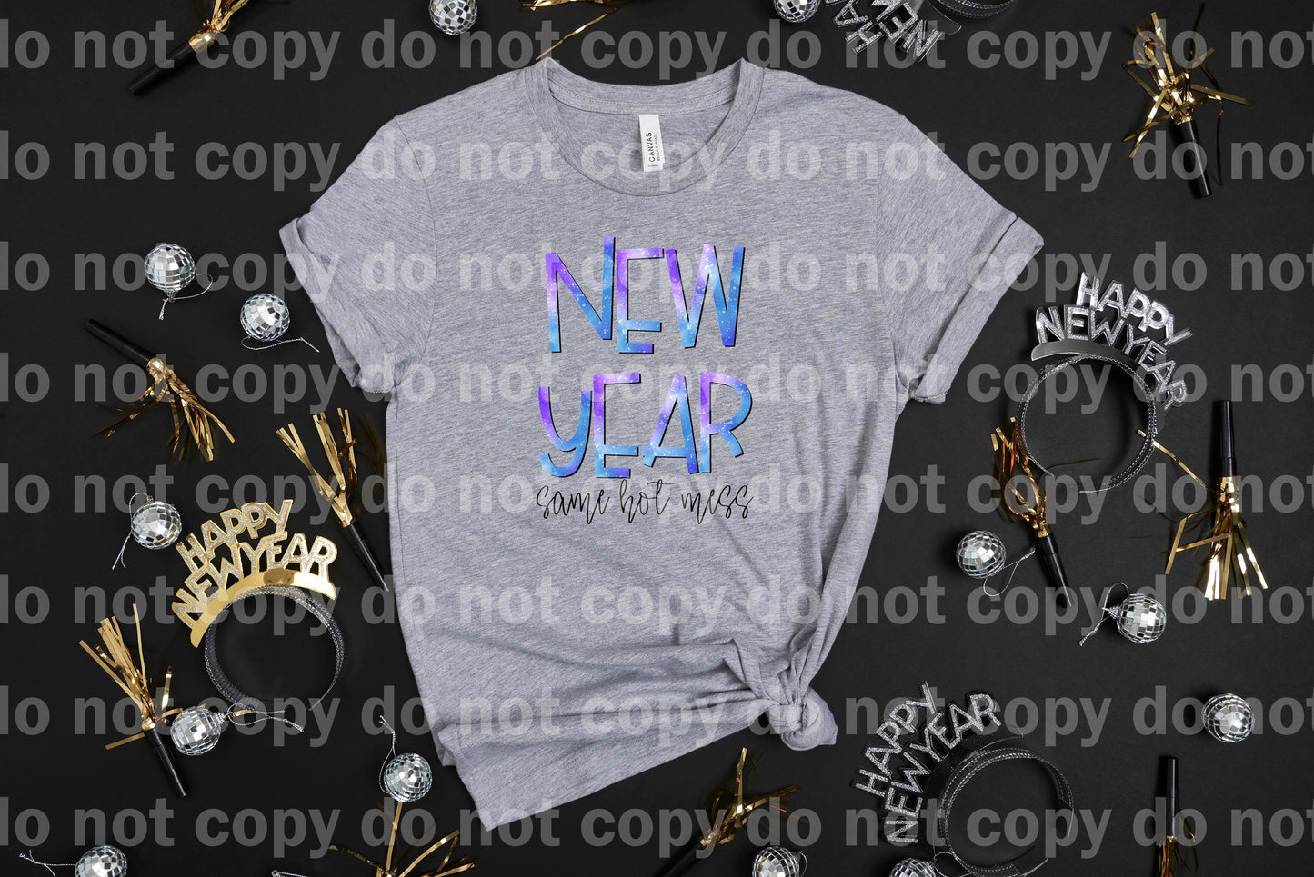 New Year Same Hot Mess Purple Blue Dream Print or Sublimation Print
