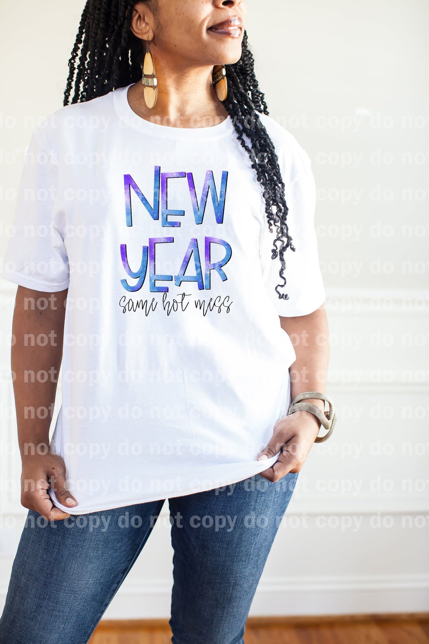 New Year Same Hot Mess Purple Blue Dream Print or Sublimation Print